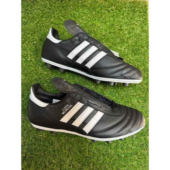 Adidas Copa Mundial Soccer Cleats Shoes Mens 7 Black Leather Made in Germany main image 4